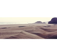 Paysage de plage avec dunes de sable et rochers