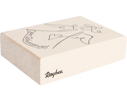 Tampon ange gardien Rayher en bois