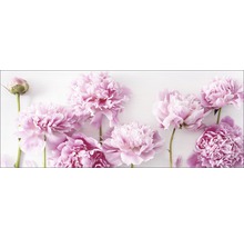 Tableau en verre Peonies I 30x80 cm