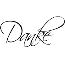 Schriftzug Danke
