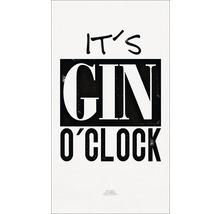 Dekoratives Gin-O''Clock-Motiv für Wandgestaltung