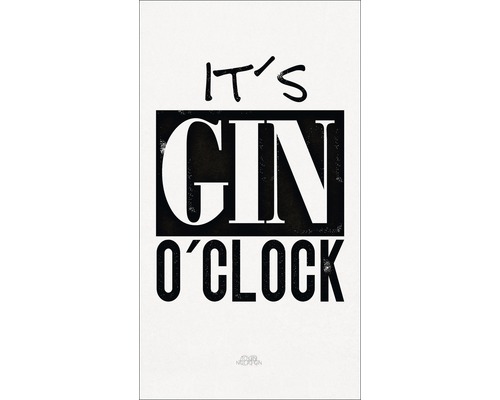 Panneau décoratif Gin O`Clock 15x30 cm