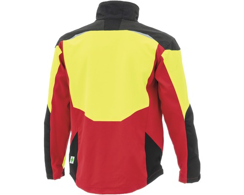 Vue arrière d''une veste de travail à manches longues et col montant