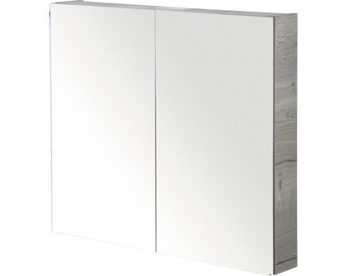 Armoire de toilette Sanox 70 x 13 x 65 cm tabacco 2 porte miroirs doubles