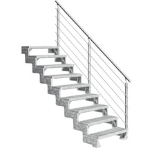 Stahltreppe mit Geländer