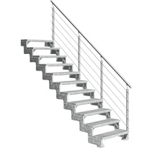 Metalltreppe mit Geländer für den Aussenbereich