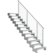 Metalltreppe mit Geländer