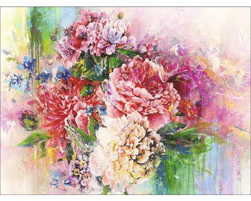 Image sur toile Painted Flowers 84x116 cm