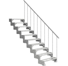 Stahltreppe mit Geländer für den Aussenbereich