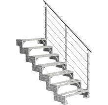 Metalltreppe mit Geländer für den Aussenbereich