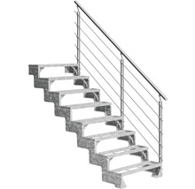 Stahltreppe mit Geländer