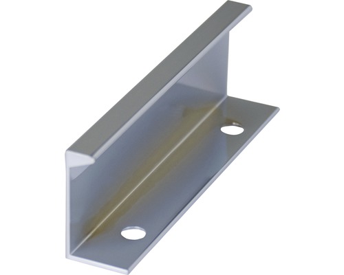 Aluminium Griffleiste mit zwei Befestigungslöchern