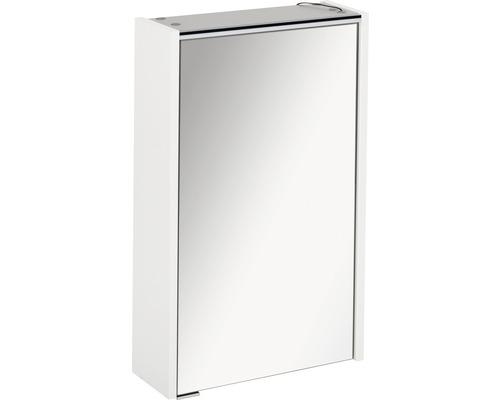 Armoire de toilette FACKELMANN Denver 42 x 16 x 68,5 cm blanc 1 porte led IP 20