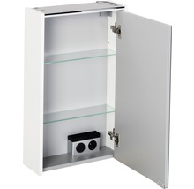Spiegelschrank FACKELMANN Denver 42 x 16 x 68,5 cm weiß 1-türig LED IP 20