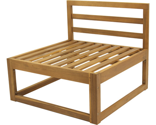Chaise en bois avec dossier pour le jardin