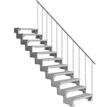 Metalltreppe mit Geländer für den Aussenbereich