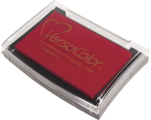 Tampon encreur VersaColor Cardinal dans son récipient