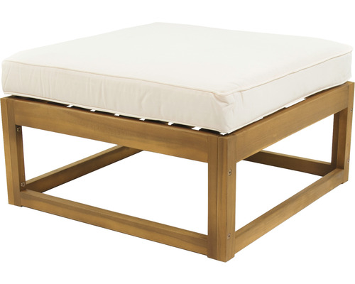 Tabouret carré en bois avec coussin