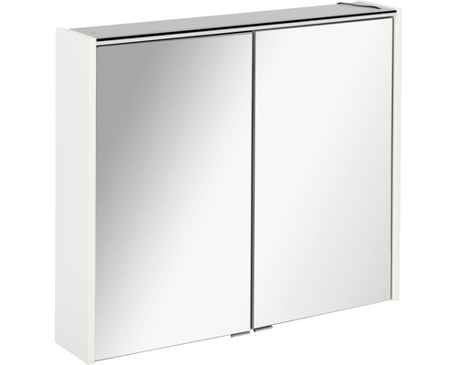 Armoire de toilette FACKELMANN Denver 80 x 16 x 68,5 cm blanc 2 portes led IP 20