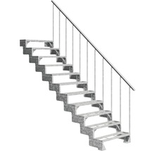 Stahltreppe mit Geländer für den Außenbereich