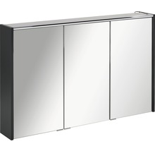 Spiegelschrank FACKELMANN Denver 110 x 16 x 68,5 cm anthrazit 3-türig LED IP 20