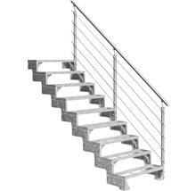 Metalltreppe mit Geländer für den Aussenbereich