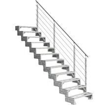 Stahltreppe mit Geländer zur Selbstmontage