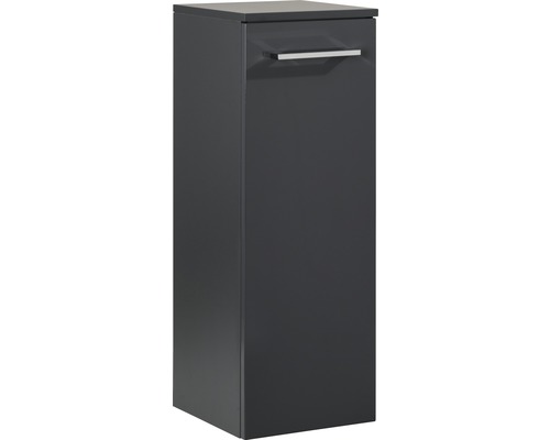 Armoire midi FACKELMANN Hype3.0 anthracite 82,5x30,5x32 cm Armoire haute de salle de bain grise avec porte et poignée