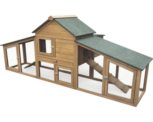 Hühnerstall aus Holz mit Auslaufgehege