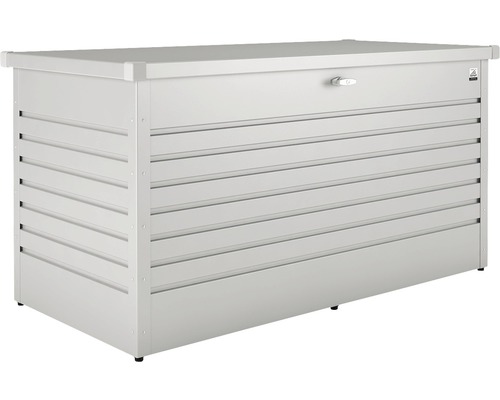 Auflagenbox biohort 160 High 159 x 79 x 83 cm silber-metallic