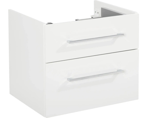 Meuble sous-vasque FACKELMANN Hype3.0 blanc 51x60x49 cm Meuble sous-lavabo avec deux tiroirs