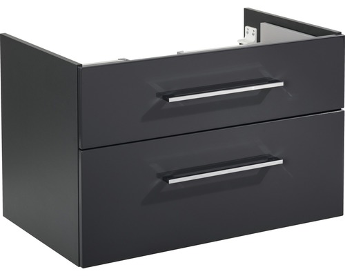 Waschtischunterschrank FACKELMANN Hype 3.0 80 cm anthrazit Waschtischunterschrank mit zwei Schubladen