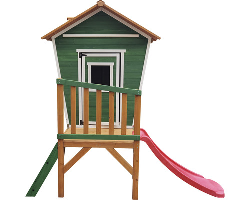 Cabane de jeu en bois avec toboggan pour le jardin