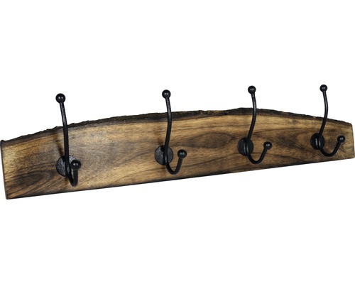 Portemanteau en bois avec quatre crochets