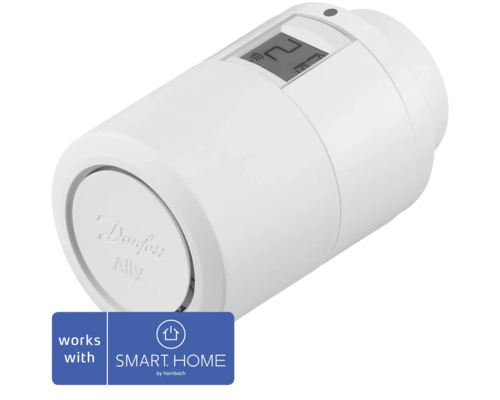 Tête thermostatique Danfoss Ally™ thermostat de radiateur programmable pour smartphones - Compatible avec SMART HOME by hornbach