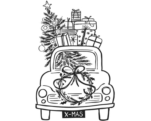 Tampon « Driving Home For Christmas »
