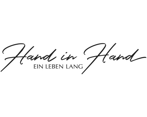 Stempel "Hand in Hand ein Leben lang"