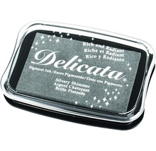 Delicata Metallic Stempelkissen, silber