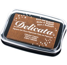 Delicata Metallic Stempelkissen, orange