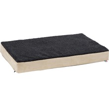 Matelas mousse à mémoire de forme 75x115 cm beige-anthracite