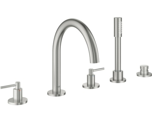 GROHE Zweigriff Badewannenarmatur ATRIO supersteel matt 19922DC3