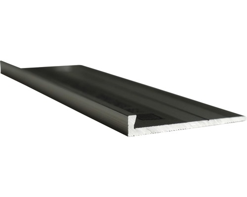 Profilleiste Abschluss Slate-Lite F-Line stahl 2,5 m Aluminium Kantenschutzprofil