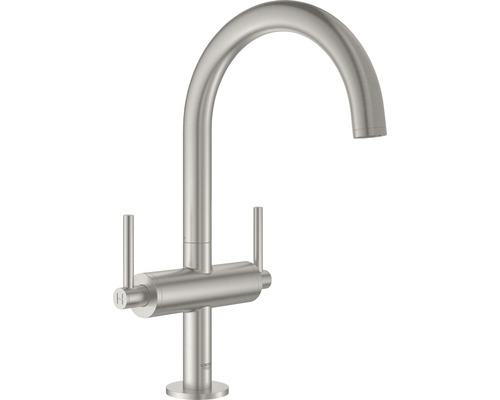 GROHE Zweigriff Waschtischarmatur ATRIO supersteel matt 21022DC3