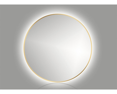 LED Spiegel Ø 60 cm gold