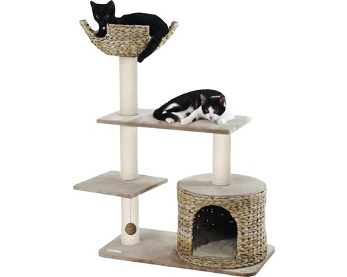 Arbre à chat avec surfaces de couchage et niche