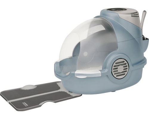 Bac à litière pour chat avec couvercle et tapis d''entrée