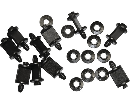Support pour nappe de protection et drainage 10 unités x2x3,7cm Fixations et rondelles en plastique