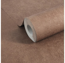 Papier peint 113241 aspect cuir cognac