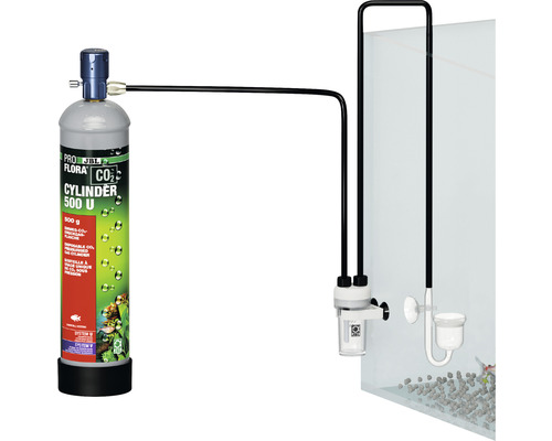 JBL ProFlora CO2 Düngeanlage mit CO2-Flasche am Aquarium