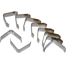 Plusieurs pinces métalliques